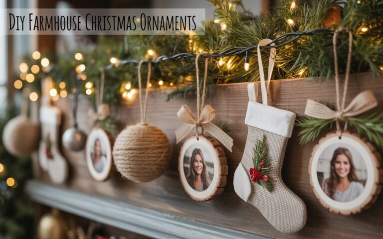 10 Charming Farmhouse-Style DIY Christmas Ornaments You’ll Love to Make